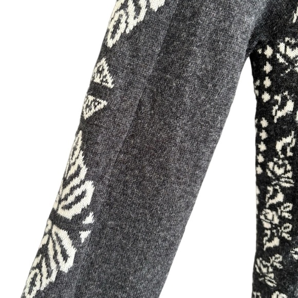 Sundance Anya Nordic Fair Isle Wool Blend Sweater Cardigan Full Zip Size Small - Picture 7 of 16